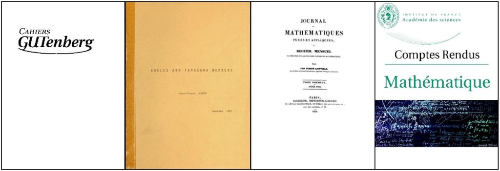 mathdoc cellule coordination documentaire numdam phase6 2